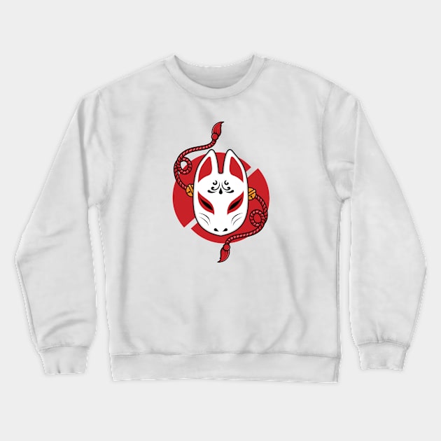 Japanese kitsune mask Crewneck Sweatshirt by Starkey Store